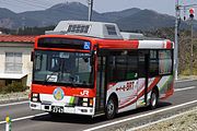 蓄電池式電気バス「e-BRT」