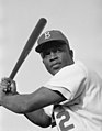 Jackie Robinson, first African-American player in the MLB