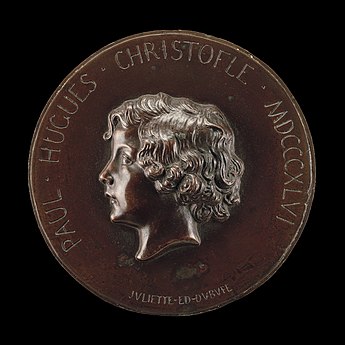 Paul Hugues Christofle (1846), médaillon en bronze, Washington, National Gallery of Art.