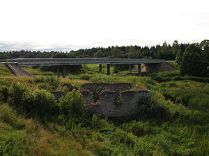 Landsvägsbron över Vigala jõgi.