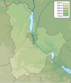 Map showing the location of Red Forest