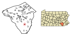 Location in Lancaster County, Pennsylvania