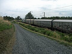 Un train de marchandises