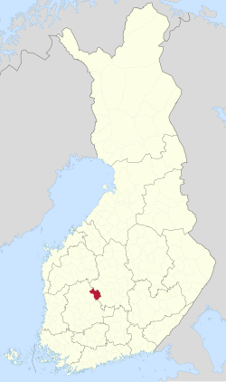 Location of Mänttä-Vilppula in Finland