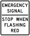 R10-14T Emergency signal - stop when flashing red