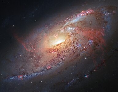 Messier 106, by NASA/ESA/Hubble Heritage Team/Robert Gendler