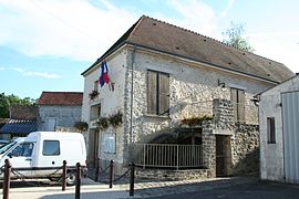 The town hall in Montalet-le-Bois, located in the old mill