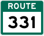 Route 331 marker