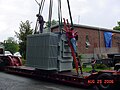 New transformer being delivered to a WMLP substation