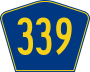 Highway 339 marker