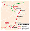 Map of Yerevan Metro