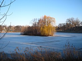 Frozen Powderhorn Lake