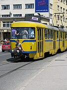 Sarajevo tram surfing
