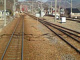 下新田駅側からの眺め