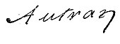 signature de Joseph Autran