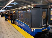 SkyTrain at Holdom station in Vancouver, Canada