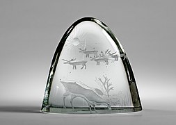 Tunturi, glass sculpture