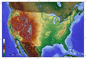 carte : Géographie des États-Unis