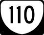 State Route 110 marker