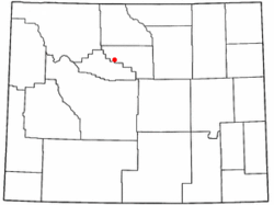 Location of Winchester, Wyoming