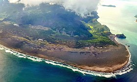 North Manukau Head, the entry point to the Manukau Harbour and the southern terminus of Whatipu Beach