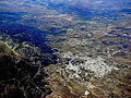 Vista aérea de Zaghoaun y de su djebel.