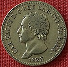 Pièce d’or de 20 lires (1823).
