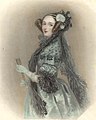 Colorized Etching of Ada Lovelace