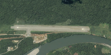 Aerial photograph of the airport