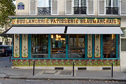 Rococo Revival - Boulangerie (Boulevard Beaumarchais no. 28), Paris, 1900, by Benoit et fils[64]
