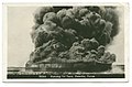 Combustion of Petrolia oil field depot tanks (circa. 1919)