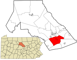 Location in Clinton County and the state of Pennsylvania.