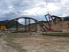 Montaje voladizos de los arcos