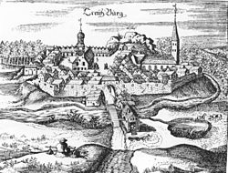 A 1684 depiction of the town