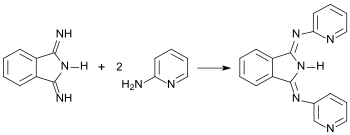 Synthese von Bis(2-pyridylimino)isoindolin