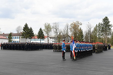 Почасна јединица на Данима полиције Републике Српске 2019. године у Залужанима, Бањалука