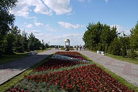 War Memorial and Gardens on the banks of the Volga River