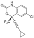 Estructura química del Efavirenz