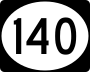 Highway 140 marker