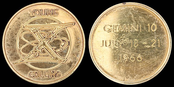 Fliteline medallion of Gemini 10, by Fliteline