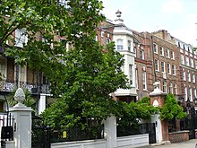 Exterior of rather grand town-houses