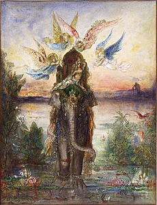 El elefante sagrado (1882).