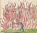 Purgatory, 1419 drawing by unknown artist from Strasbourg