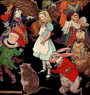 From the cover of Nora Archibald Smith's book Boys and Girls of Bookland (1923), illustrated by Jessie Willcox Smith.