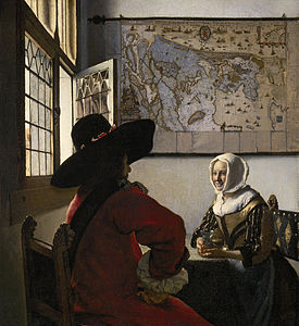 Officer and Laughing Girl, by Johannes Vermeer