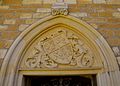 Wappen über der Werthern-Gruft der Klosterkirche St. Laurentius (Donndorf)