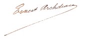 signature d'Ernest Archdeacon