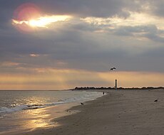 September sunset from Cape May cove