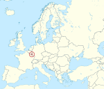 Location of Luxembourg within Europe