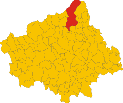 The municipal area in the province of Treviso